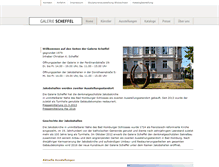Tablet Screenshot of galerie-scheffel.de